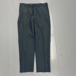 Vintage 50s Koraton Blue Cotton/Poly Trousers 33x28